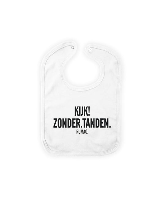 Slabbetje 'Kijk! Zonder tanden'